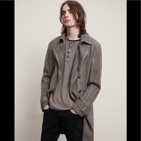 John Varvatos Collection Textured Trench coat. Size 48 Eu. USA 38 - Picture 4 of 12